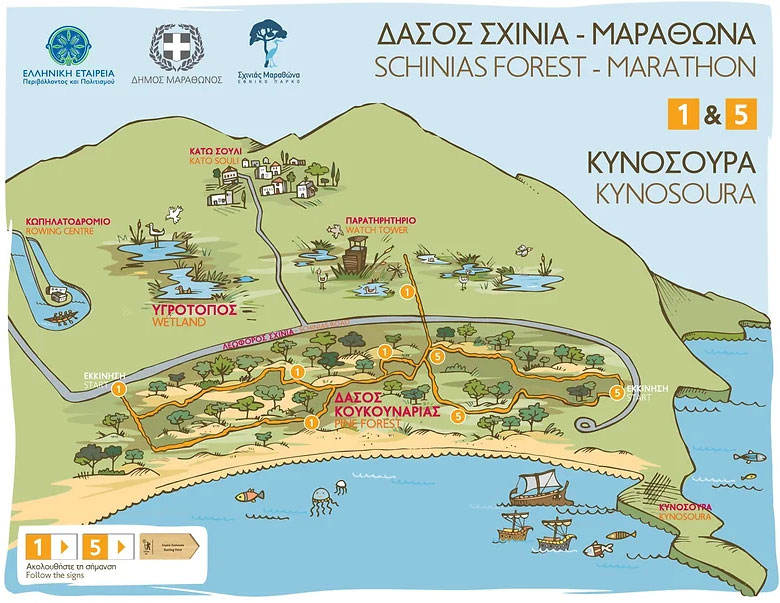 Schinias map